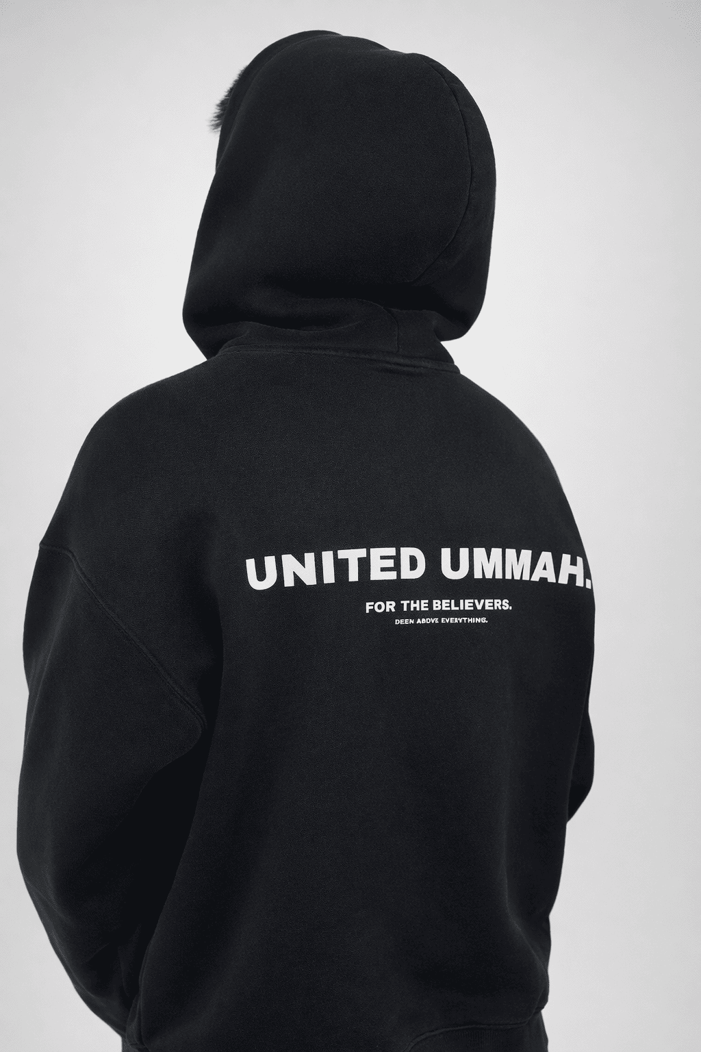 United Ummah Hoodie Black — Back